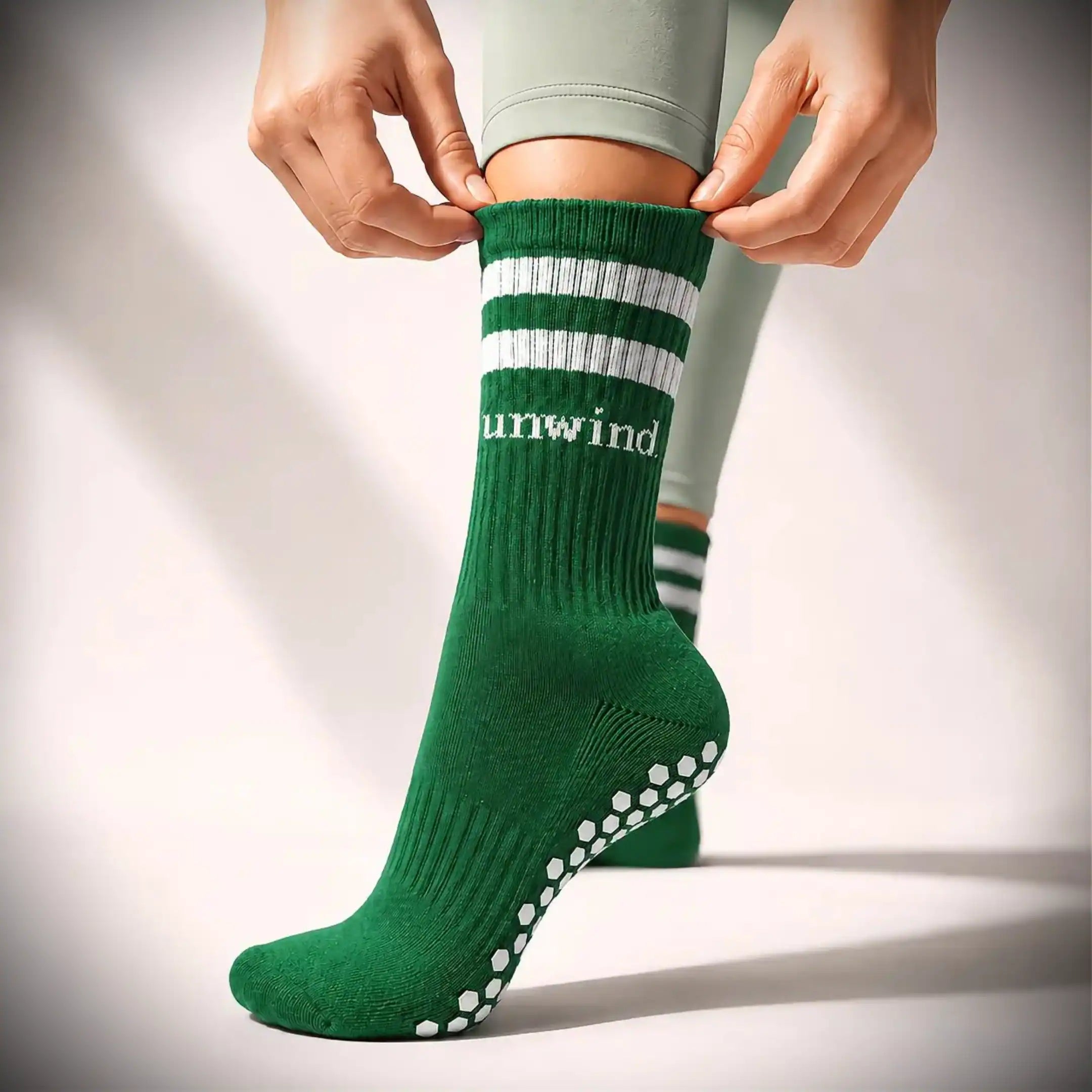The Stripe Sock - Deep Forest